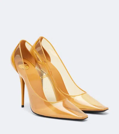 Saint Laurent Folie Pumps In Animal Print