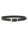 Saint Laurent Folk Belts Black In Black
