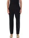 Saint Laurent Wool Gabardine Trousers In Black
