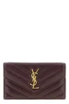 Saint Laurent 'fragments' Card Holder In Brown