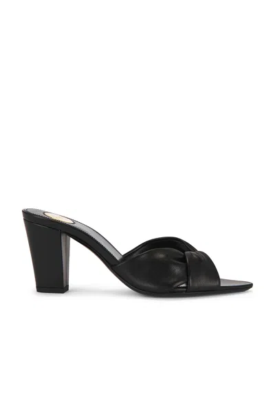 Saint Laurent Franciane Mule Sandal In Black