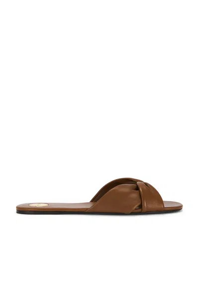 Saint Laurent Franciane Slide In Brown
