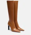 Saint Laurent Francoise 95 Leather Knee-high Boots