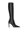 Saint Laurent Francoise Boots In Smooth Leather In Black