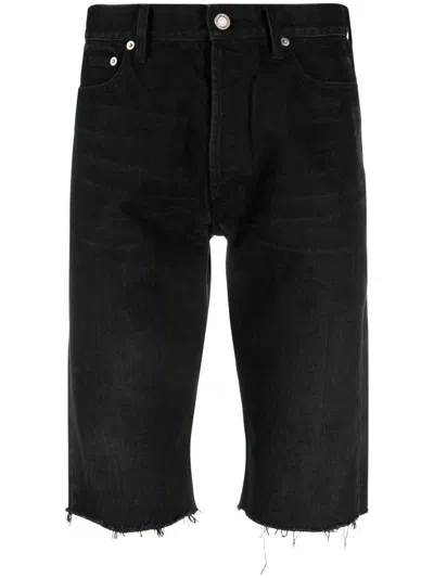 Saint Laurent Bermuda Denim Bermuda And Short Black