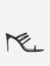 Saint Laurent Jerry 95mm Satin Mules In Black
