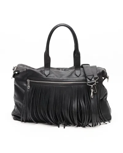 Saint Laurent Fringe Boston Bag