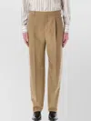 Saint Laurent Front Pleat Trousers With Pockets And Loops