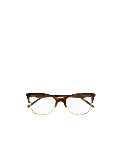 Saint Laurent Full-frame Flat Mirror In Brown