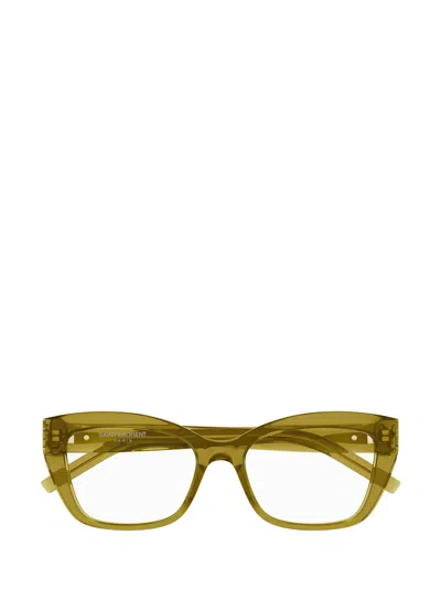 Saint Laurent Full-frame Flat Mirror In Brown