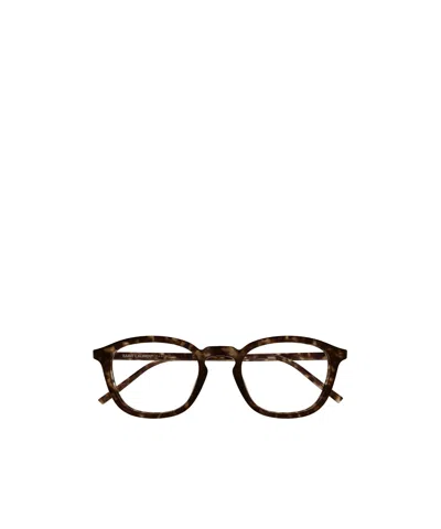 Saint Laurent Full-frame Flat Mirror In Brown