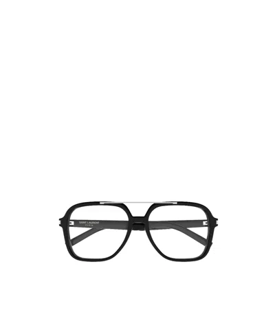Saint Laurent Full Frame Glasses In Black