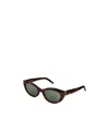 Saint Laurent Full Frame Logo Sunglasses In Pattern