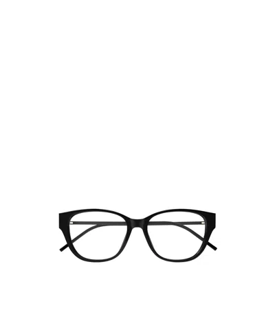 Saint Laurent Full-frame Plain Mirror In Black