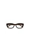 Saint Laurent Full-frame Plain Mirror In Brown