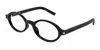 Saint Laurent Oval-frame Acetate Optical Glasses In Black
