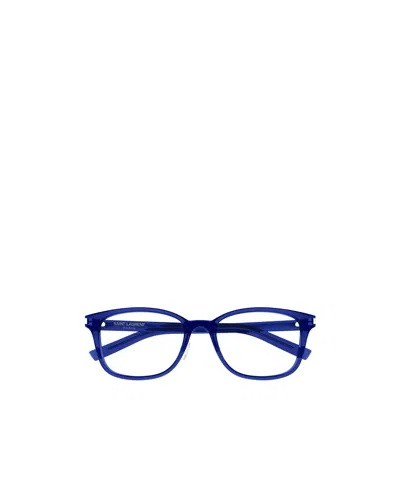 Saint Laurent Full Frame Plain Mirror In Blue