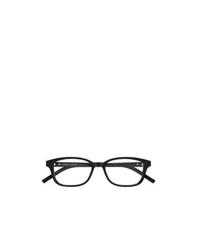 Saint Laurent Full Frame Plain Mirror In Bright Black