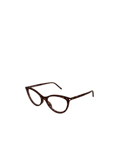Saint Laurent Full-frame Plain Mirror In Brown