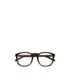 Saint Laurent Full-frame Plain Mirror In Brown
