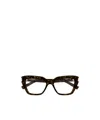 Saint Laurent Full-frame Plain Mirror In Brown