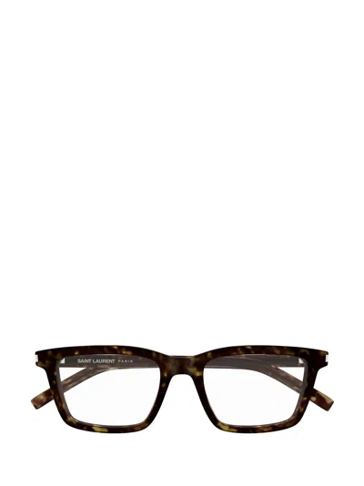 Saint Laurent Full Frame Plain Mirror In Brown
