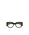 Saint Laurent Full Frame Plain Mirror In Brown
