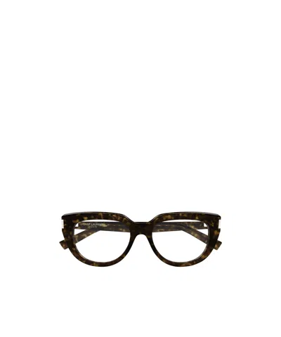 Saint Laurent Full Frame Plain Mirror In Brown