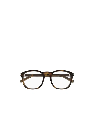 Saint Laurent Full-frame Plain Mirror In Brown