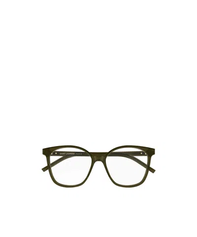 Saint Laurent Full Frame Plain Mirror In Green