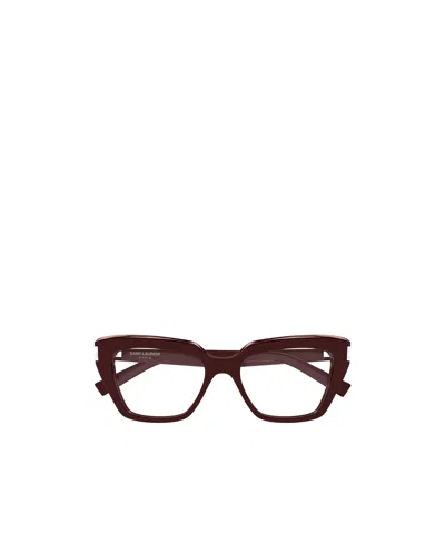 Saint Laurent Full Frame Plain Mirror In Brown