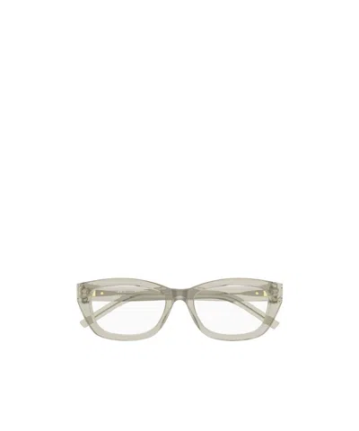 Saint Laurent Full Frame Plain Mirror In Green