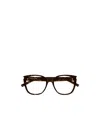 Saint Laurent Full Frame Plain Mirror In Red