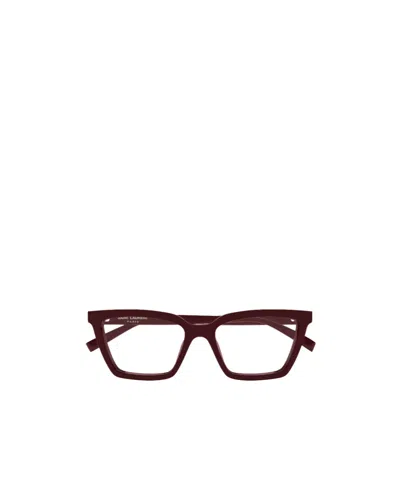 Saint Laurent Full Frame Plain Mirror In Brown