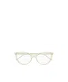 Saint Laurent Full-frame Plain Mirror In Green