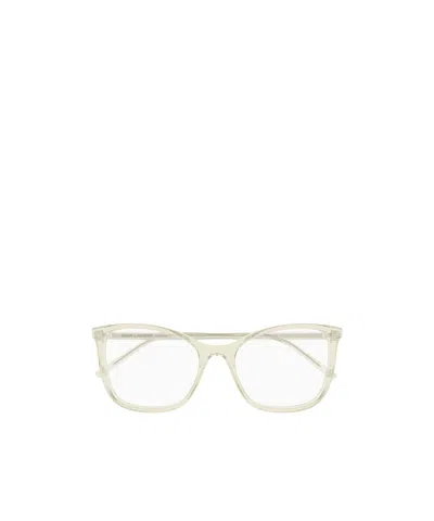 Saint Laurent Full Frame Plain Mirror In Gray
