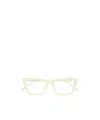 Saint Laurent Full Frame Plain Mirror In Yellow