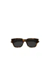 Saint Laurent Sl 789 Jacques Linea Corner Angle 002 Havana Crystal Grey Sunglasses In Brown