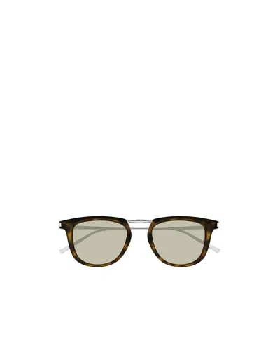 Saint Laurent Full Frame Sunglasses In Brown