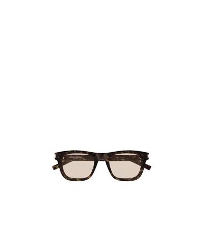 Saint Laurent Full Frame Sunglasses In Brown