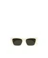 Saint Laurent Womens White Sl 276 Mica Cat Eye Acetate Sunglasses In White