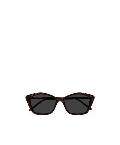 Saint Laurent Full Frame Sunglasses In Black