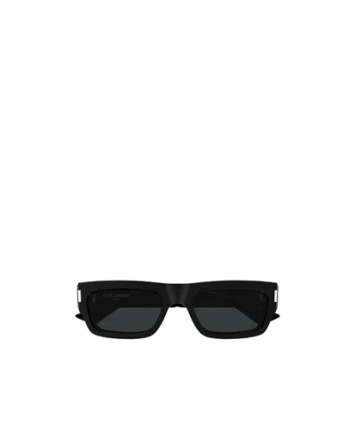 Saint Laurent 54mm Rectangular Sunglasses In Black