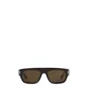 Saint Laurent Full Frame Sunglasses In Brown