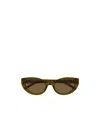 Saint Laurent Full Frame Sunglasses In Brown