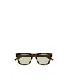 Saint Laurent Full Frame Sunglasses In Brown