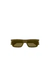 Saint Laurent 54mm Rectangular Sunglasses In Green