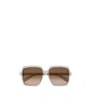 Saint Laurent Full Frame Sunglasses In Brown