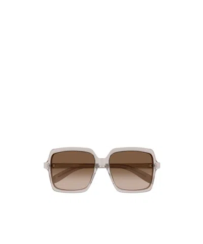 Saint Laurent Full Frame Sunglasses In Brown