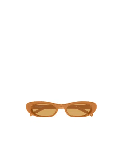 Saint Laurent Full Frame Sunglasses In Brown